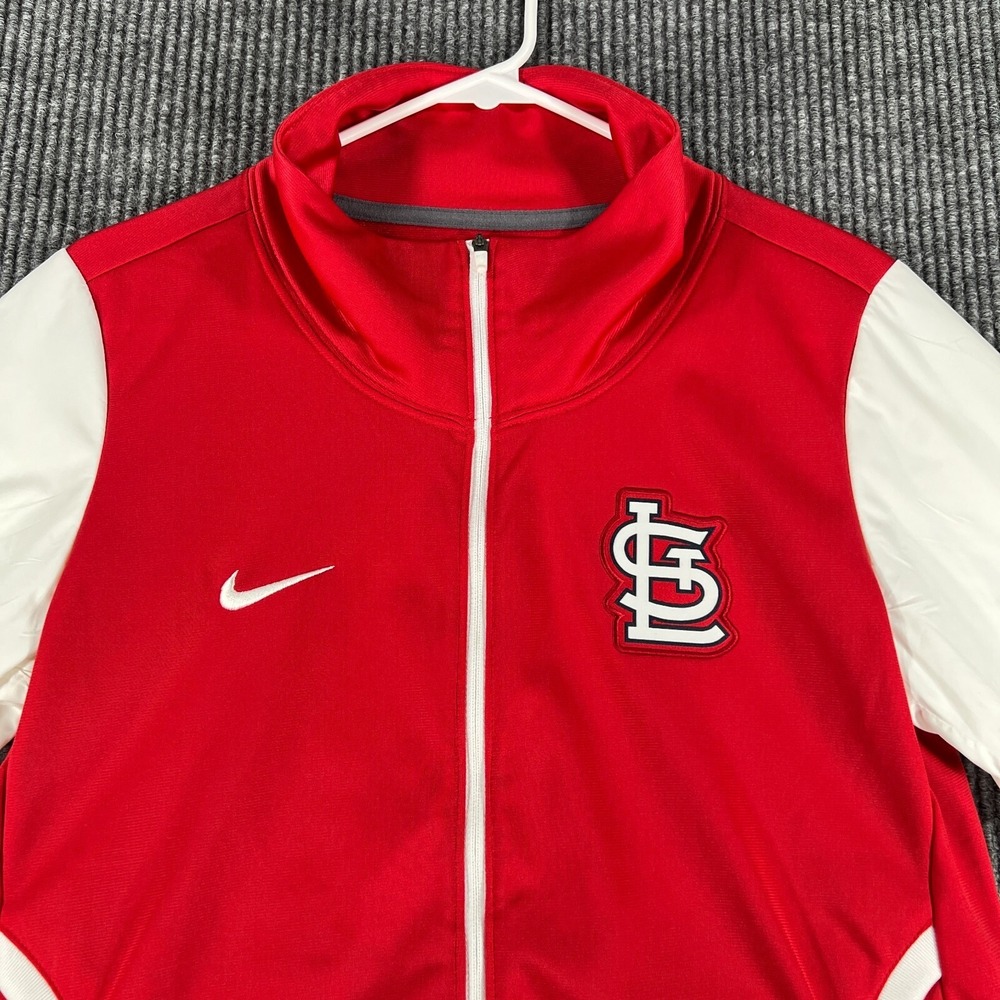 St. Louis Cardinals Jacket Nike Mens Small Red Long Sleeve Full Zip MLB